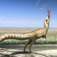 Artist’s depiction of Sinosauropteryx. (Image: Bristol University)